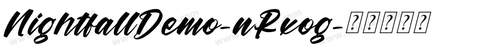 NightfallDemo-nRxog字体转换