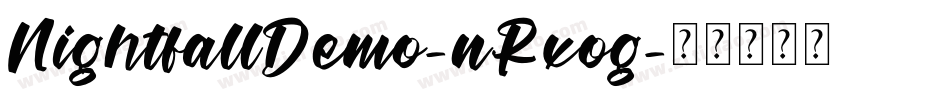 NightfallDemo-nRxog字体转换