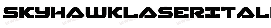 SkyhawkLaserItalic-v959字体转换
