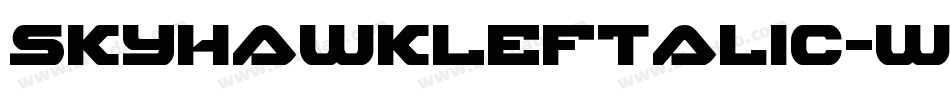 SkyhawkLeftalic-w056字体转换