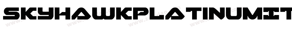 SkyhawkPlatinumItalic-P047字体转换