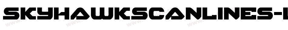 SkyhawkScanlines-LXL3字体转换