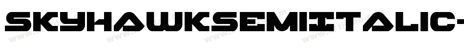 SkyhawkSemiItalic-gY4E字体转换