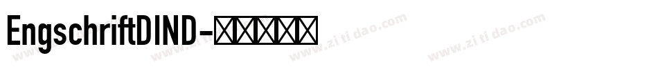 EngschriftDIND字体转换