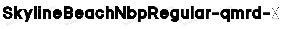 SkylineBeachNbpRegular-qmrd字体转换