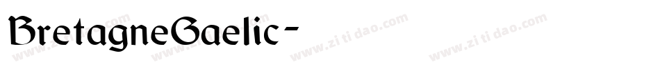 BretagneGaelic字体转换
