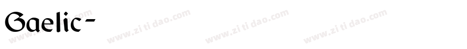 Gaelic字体转换