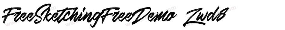 FreeSketchingFreeDemo-Zwd8字体转换