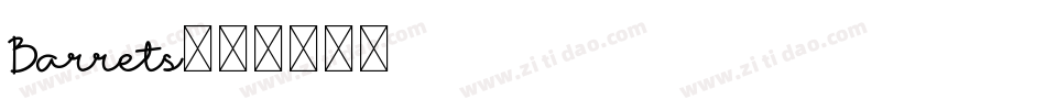 Barrets字体转换