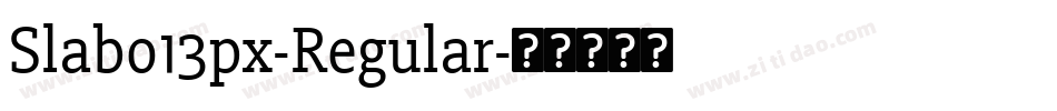 Slabo13px-Regular字体转换