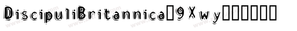 DiscipuliBritannica-9Xwy字体转换