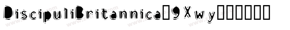 DiscipuliBritannica-9Xwy字体转换
