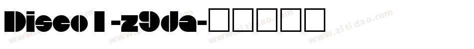 Disco1-z9da字体转换