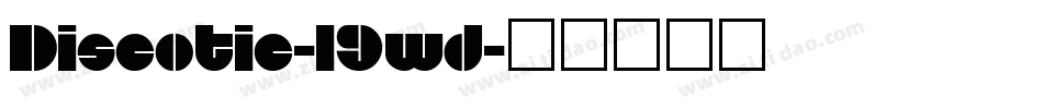 Discotic-l9wd字体转换