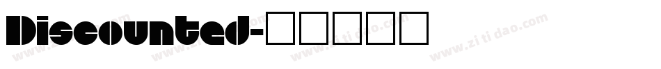 Discounted字体转换