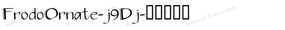FrodoOrnate-j9Dj字体转换