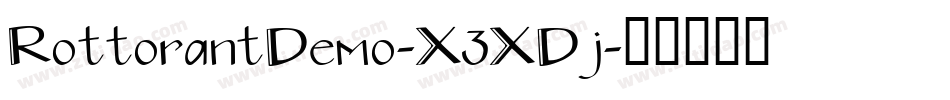 RottorantDemo-X3XDj字体转换