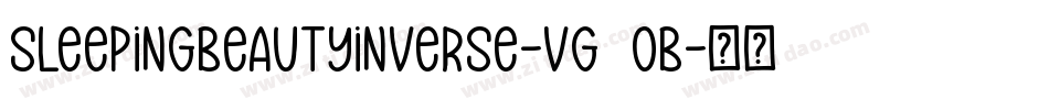 SleepingBeautyInverse-VG4OB字体转换