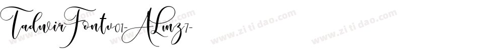 TadwirFontv01-ALmz7字体转换