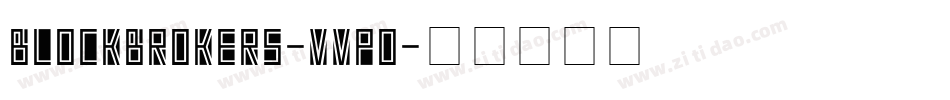 Blockbrokers-vVPO字体转换