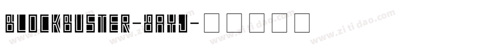 Blockbuster-8ayJ字体转换