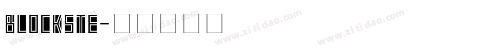 blockste字体转换