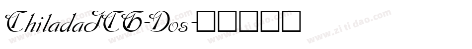 ChiladaICG-Dos字体转换