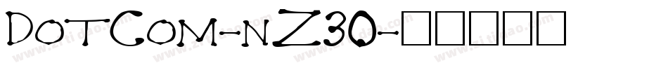 DotCom-nZ30字体转换