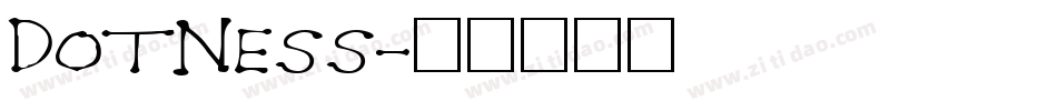 DotNess字体转换
