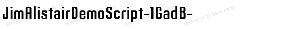 JimAlistairDemoScript-1GadB字体转换