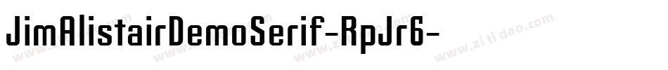 JimAlistairDemoSerif-RpJr6字体转换