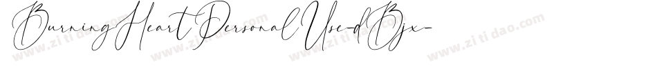 BurningHeartPersonalUse-dBjx字体转换