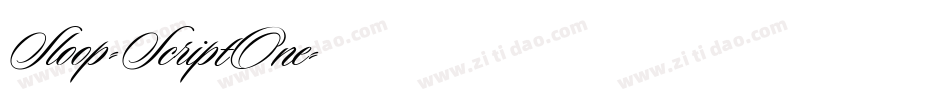 Sloop-ScriptOne字体转换