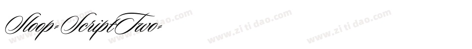 Sloop-ScriptTwo字体转换