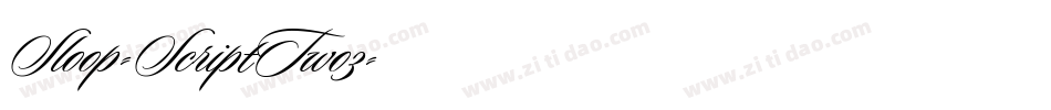 Sloop-ScriptTwo3字体转换
