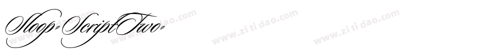 Sloop-ScriptTwo字体转换
