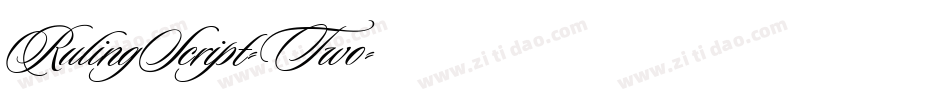 RulingScript-Two字体转换