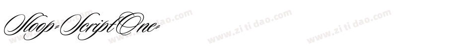 Sloop-ScriptOne字体转换