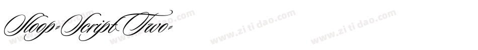 Sloop-ScriptTwo字体转换