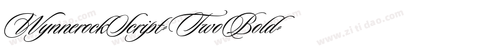 WynnerockScript-TwoBold字体转换