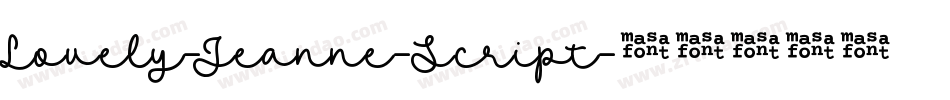Lovely-Jeanne-Script字体转换