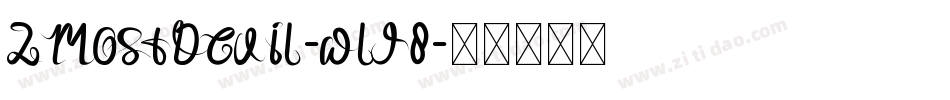ZMostDevil-wlJ8字体转换