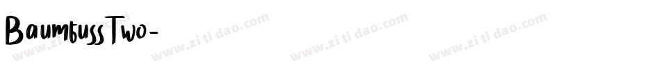 BaumfussTwo字体转换