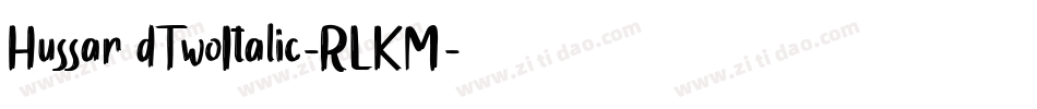 Hussar3dTwoItalic-RLKM字体转换