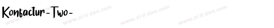 Konfactur-Two字体转换