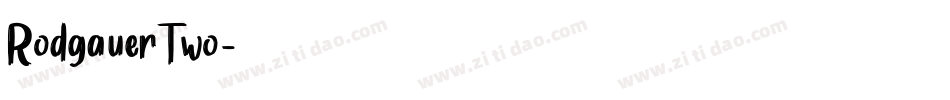 RodgauerTwo字体转换