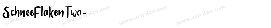 SchneeFlakenTwo字体转换