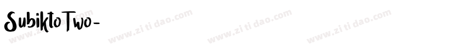 SubiktoTwo字体转换