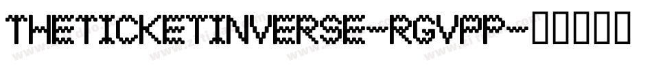 TheTicketInverse-rgvPp字体转换