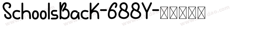 SchoolsBack-688Y字体转换